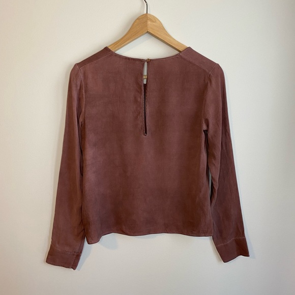 Aritzia | Wilfred Silk L/S Blouse Size XXS - Picture 10 of 12